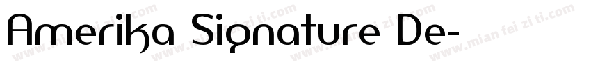 Amerika Signature De字体转换